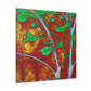 "Dogwood in Art Nouveau" - Canvas