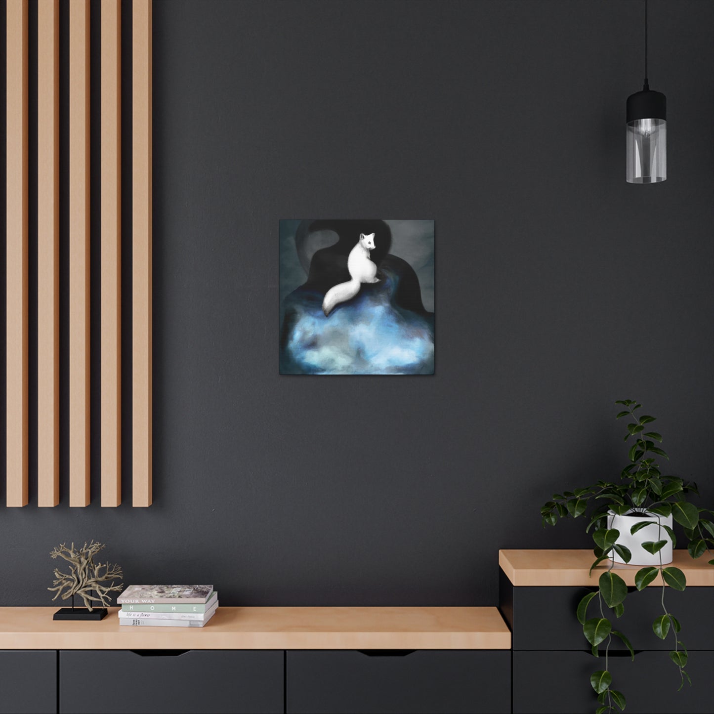 Arctic Fox Surrealism - Canvas