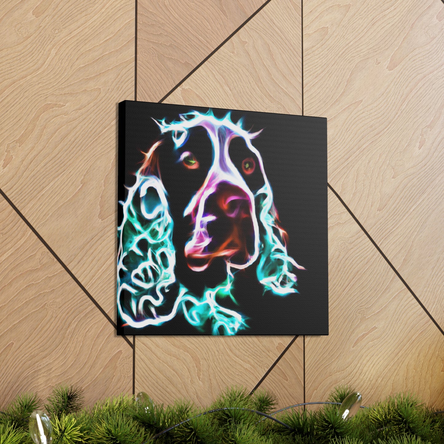 "Joyful English Springer Spaniel" - Canvas