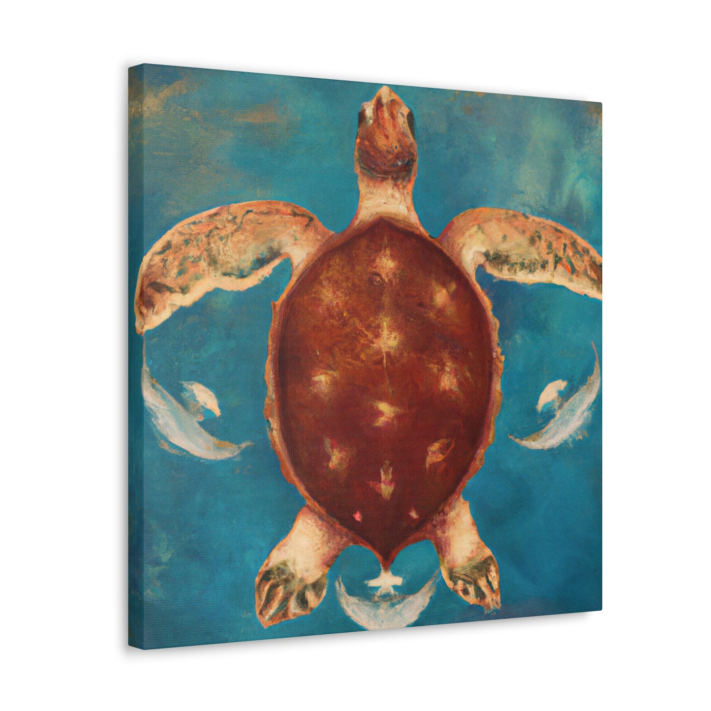 Turtle in the Sea - Canvas