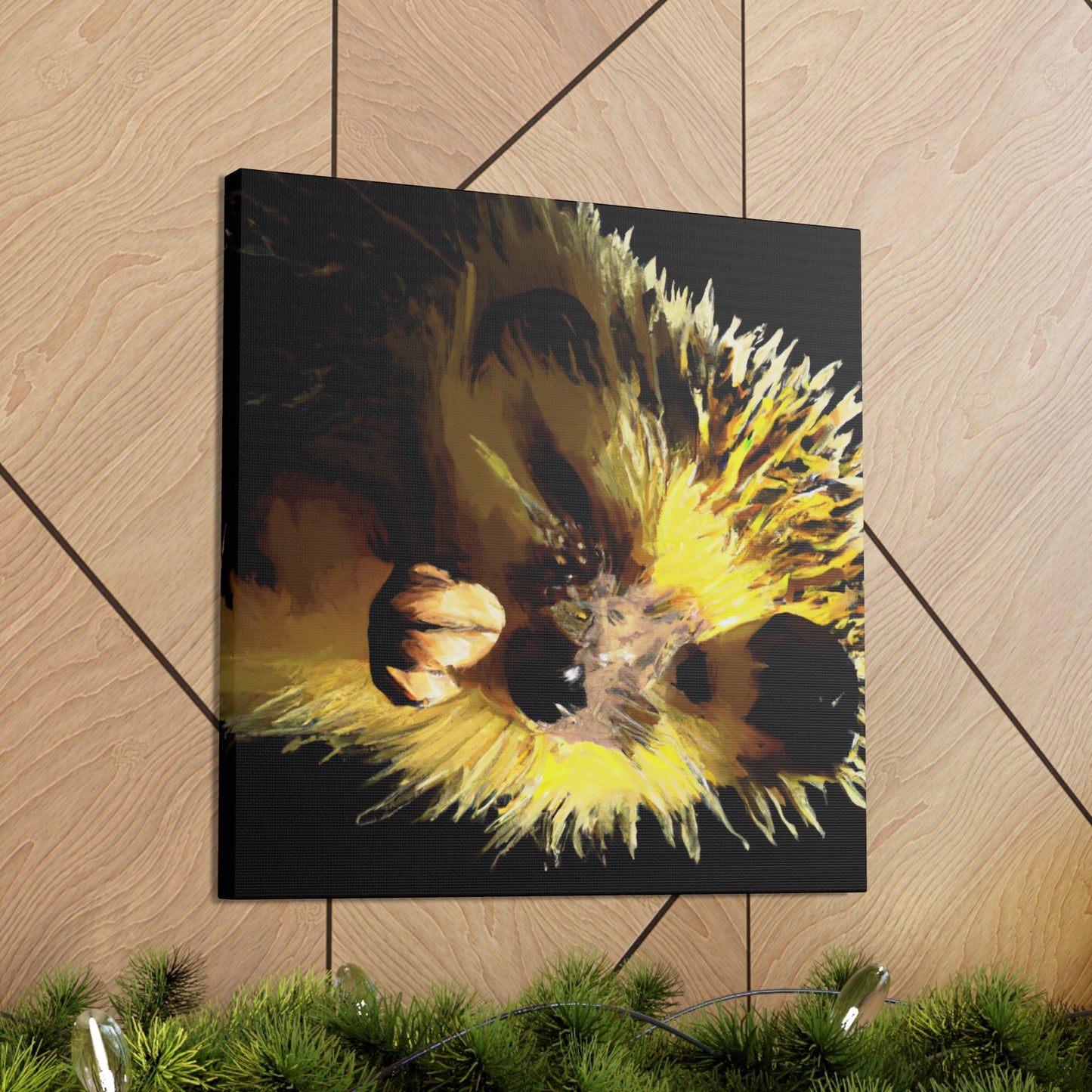 Hedgehog In Autumn Colors - Canvas