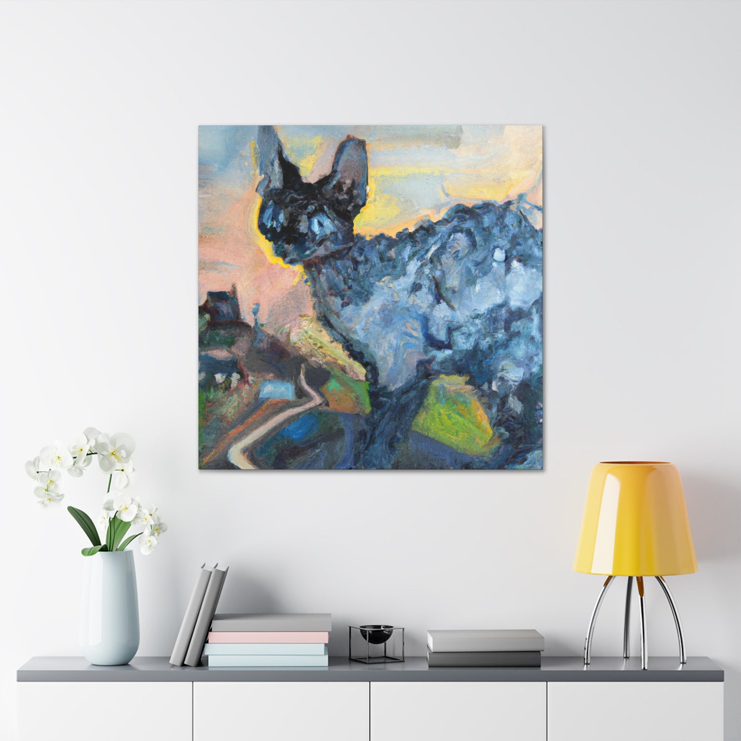 "Purrfect Feline Frivolity" - Canvas