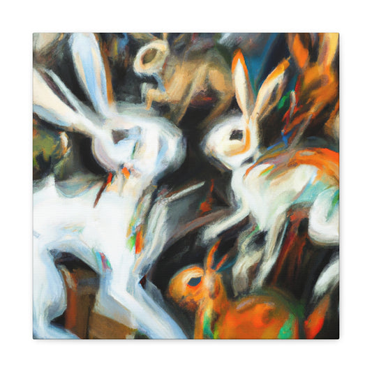 Rabbits in Expressionism - Canvas