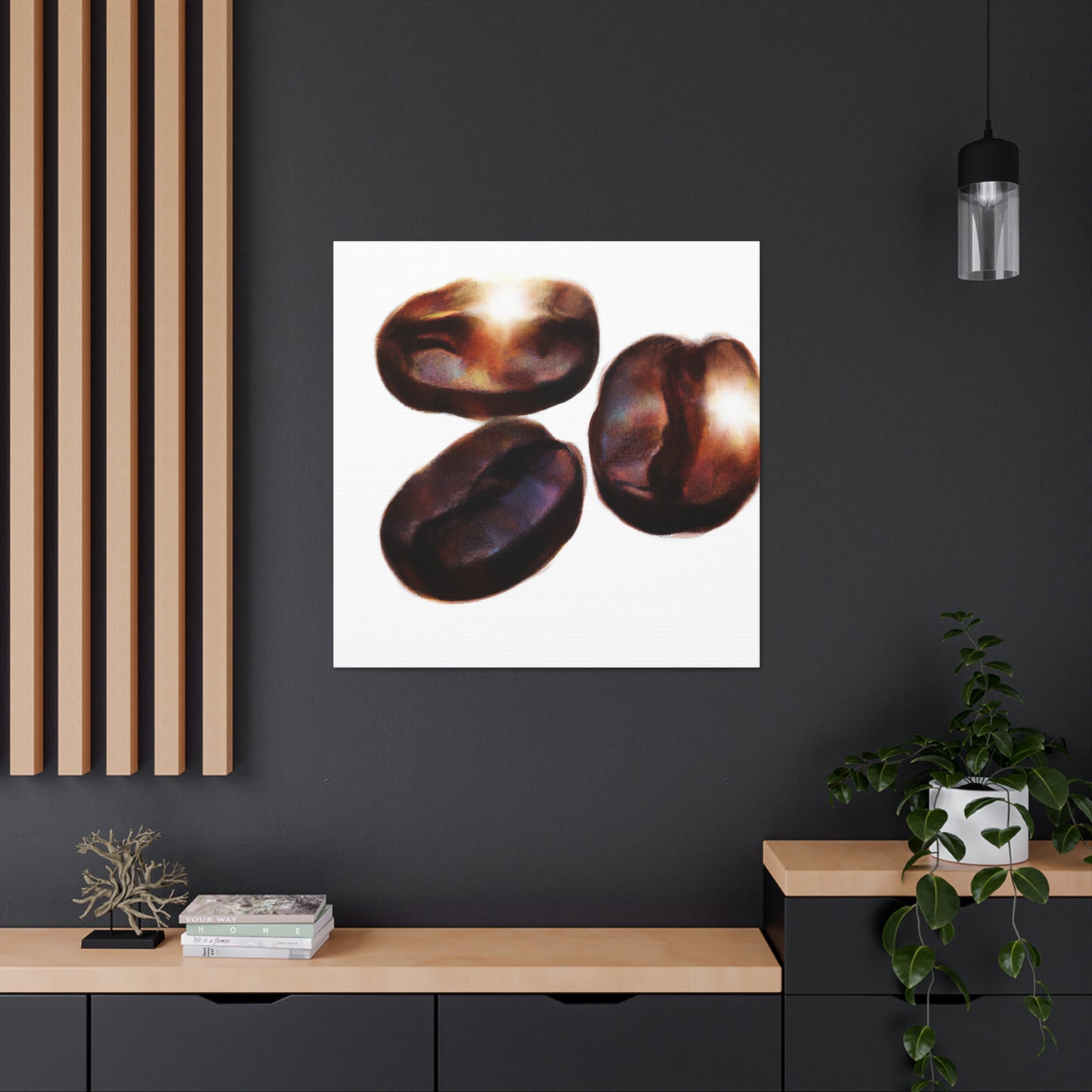 "Coffee Beans Reflections" - Canvas