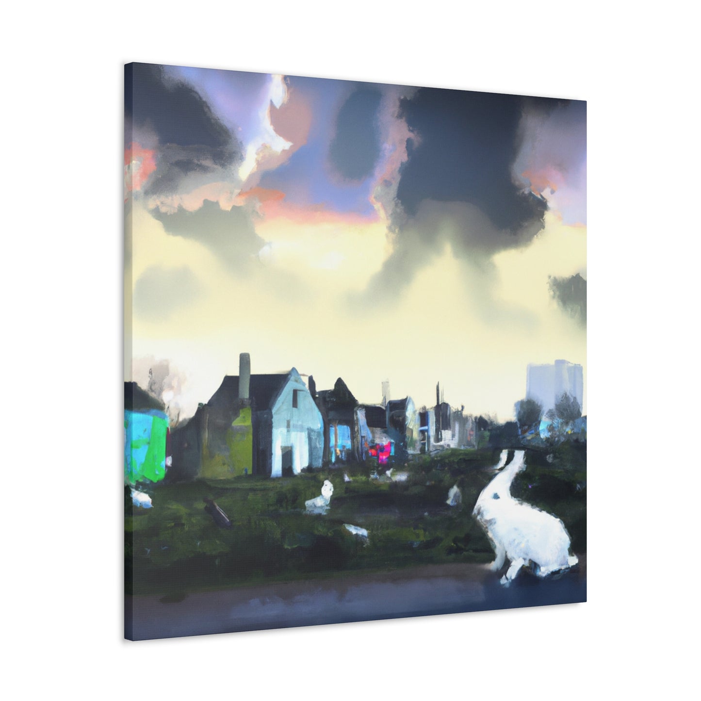 Rabbit's Urban Escape - Canvas