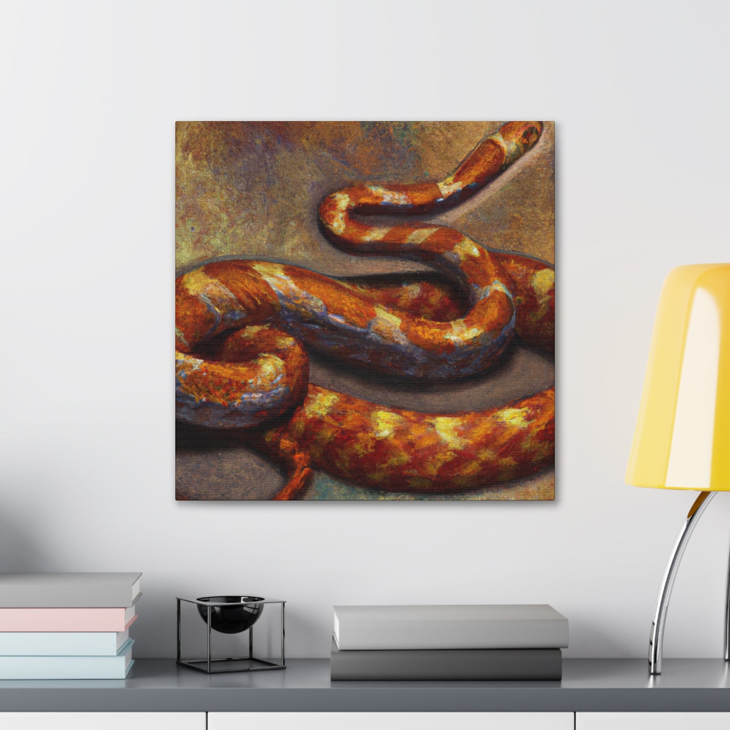 "Corn Snake Emergence" - Canvas