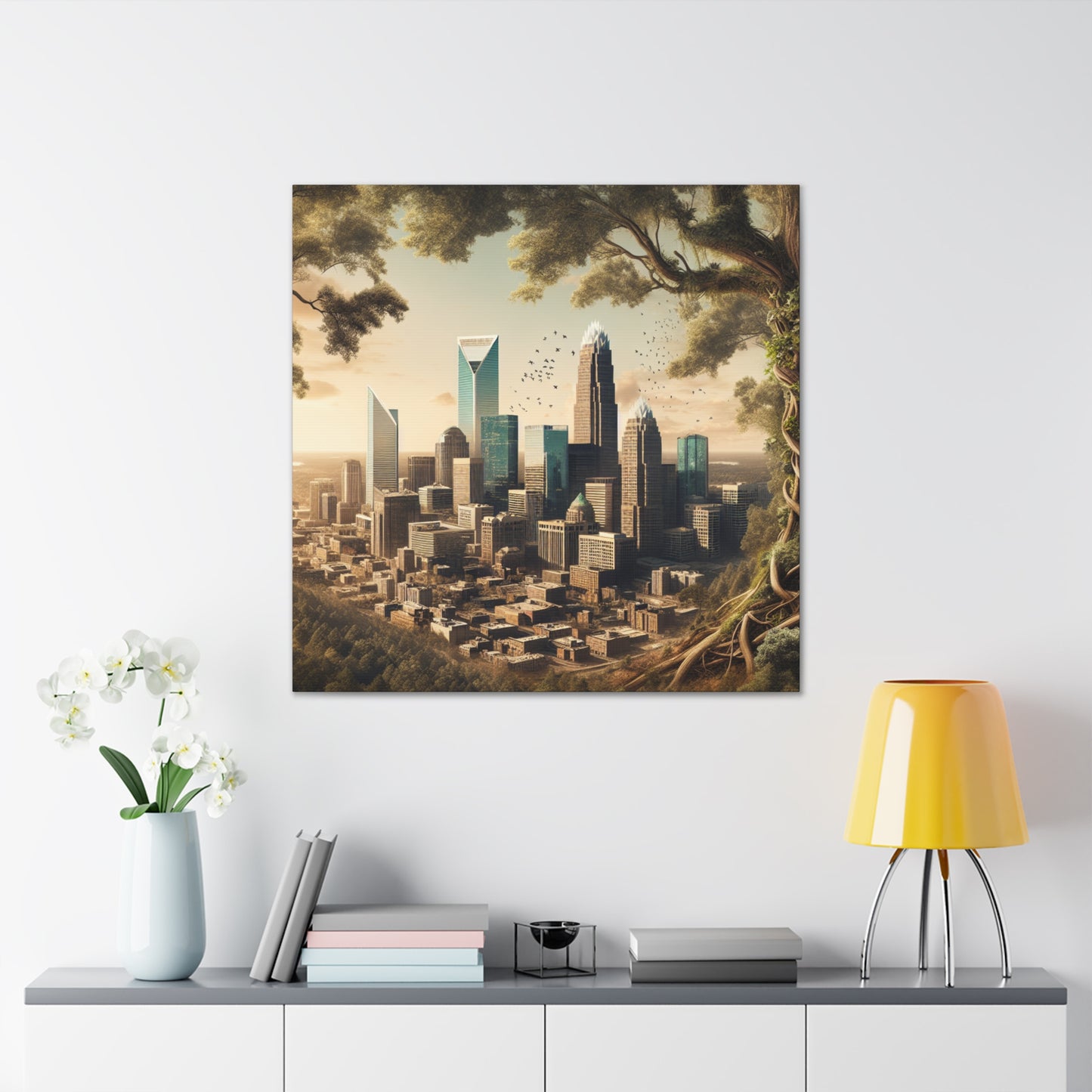 "Urban Dreams Unveiled" - Canvas