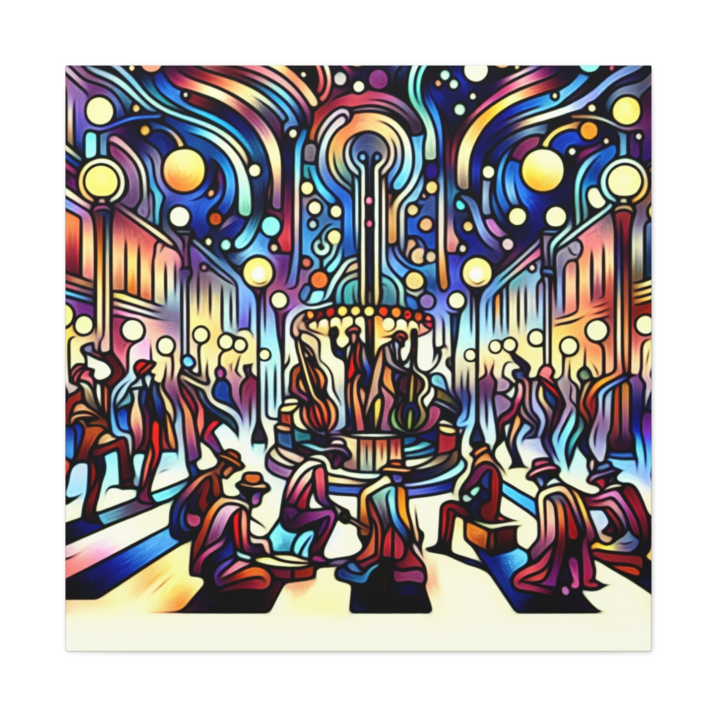 Enchanting Street Musicians - Canvas