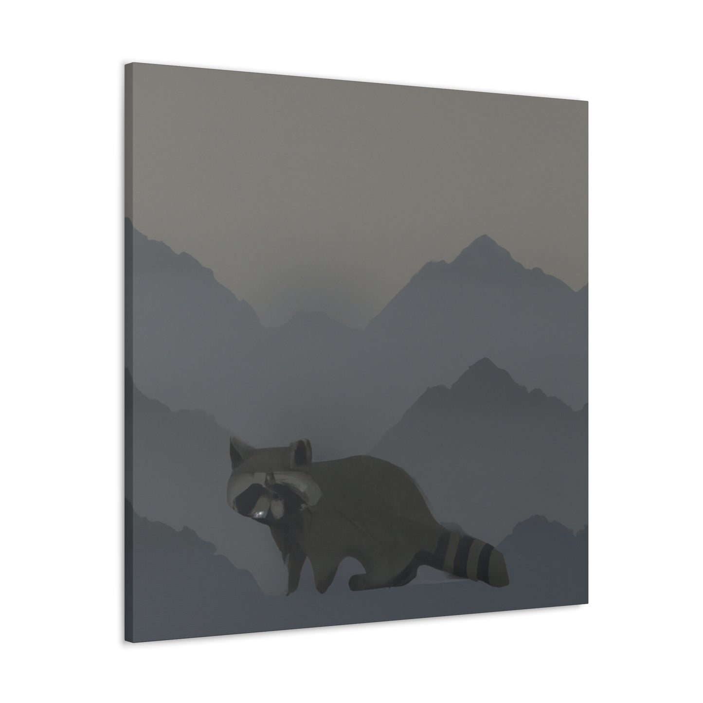 Raccoon in Contemplation - Canvas