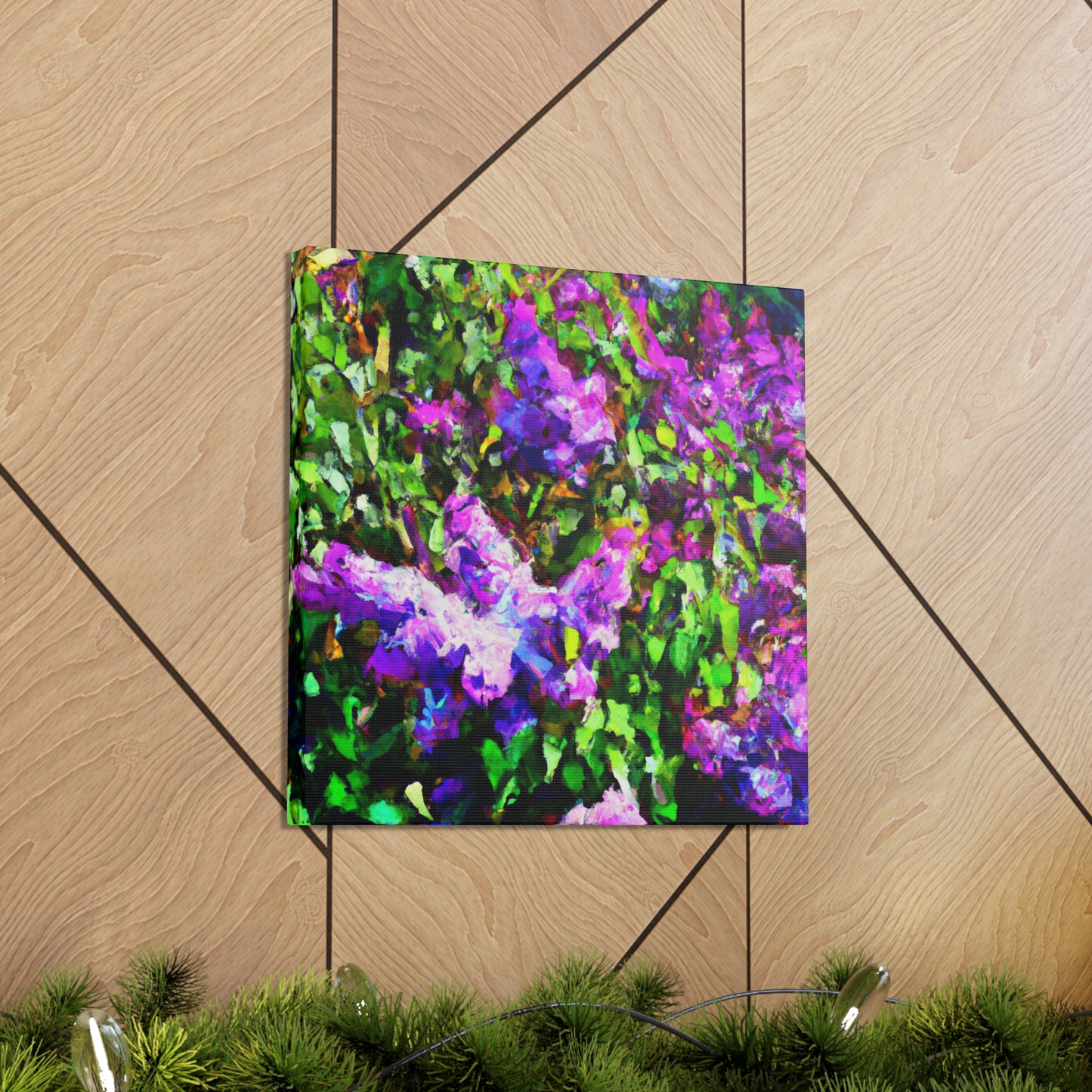 Lilac Utopia Painting - Canvas