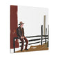 Cowboy on the Fence - Canvas