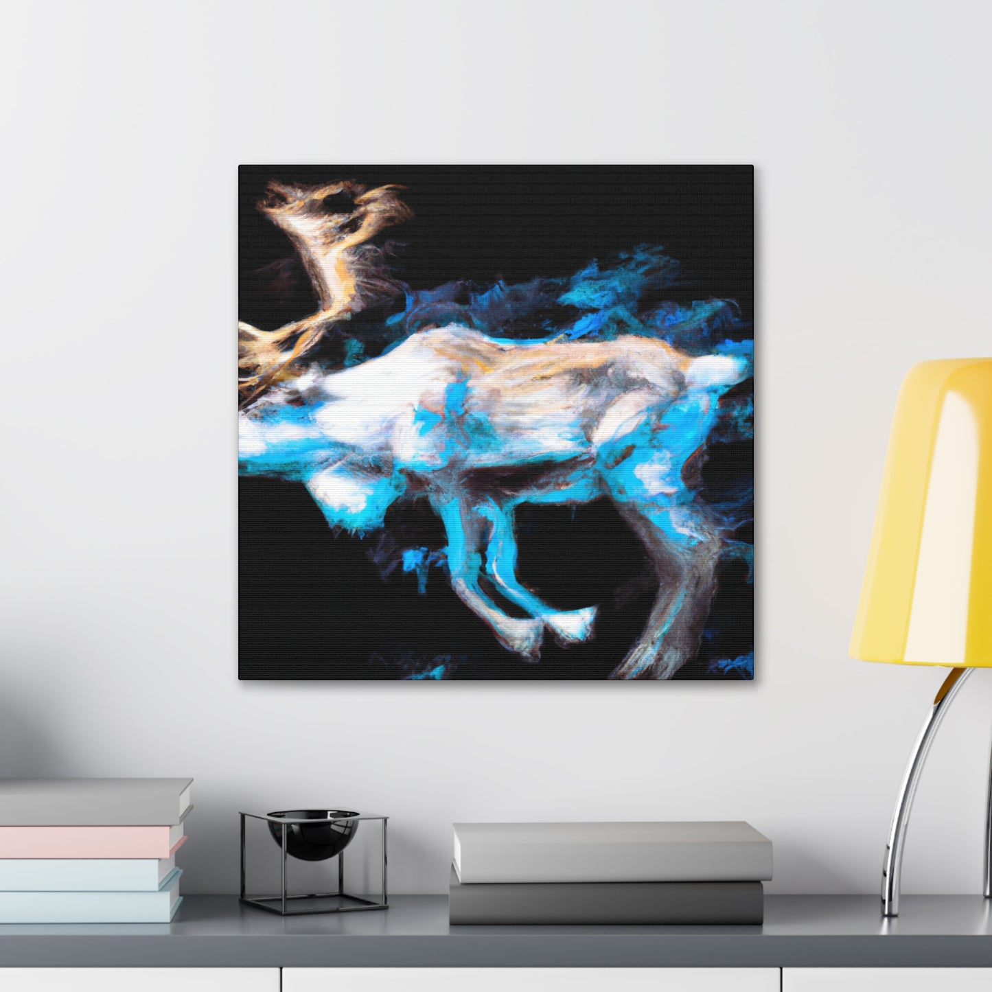 Reindeer in Impressionism - Canvas