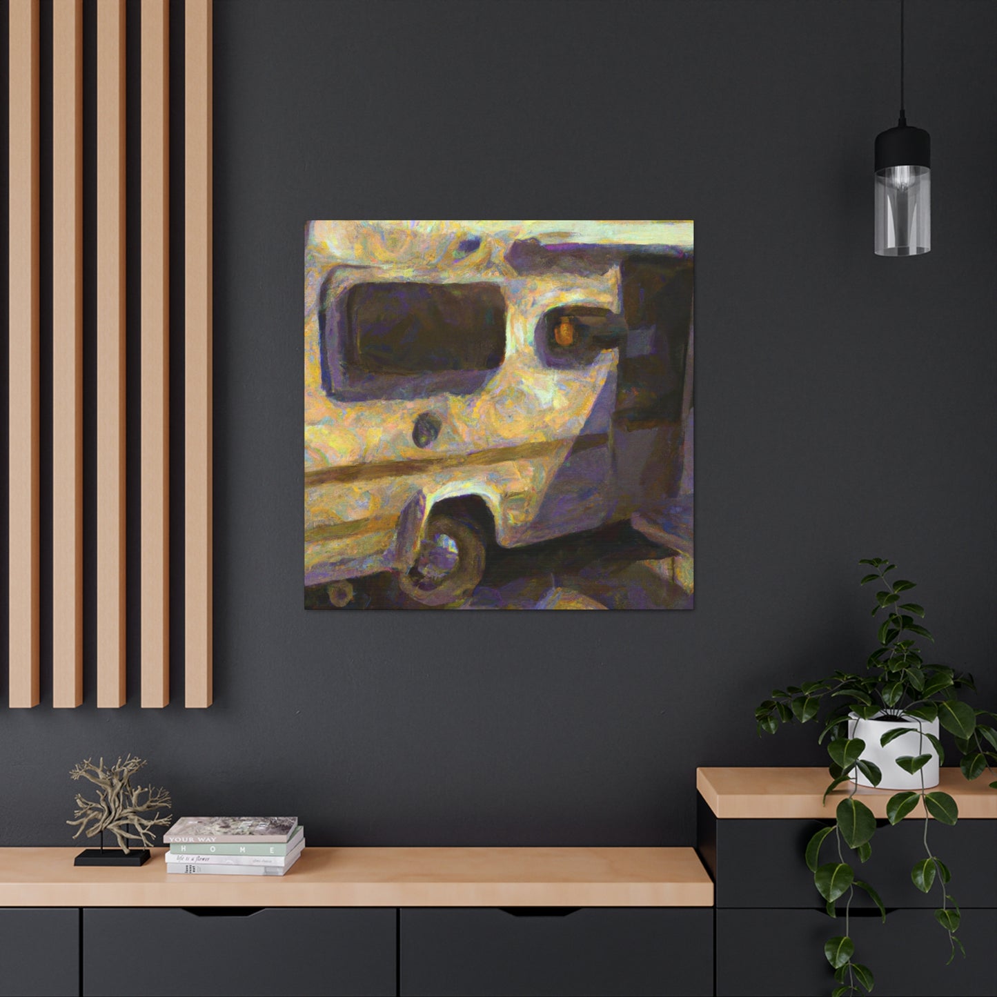 "Van By the Lake" - Canvas