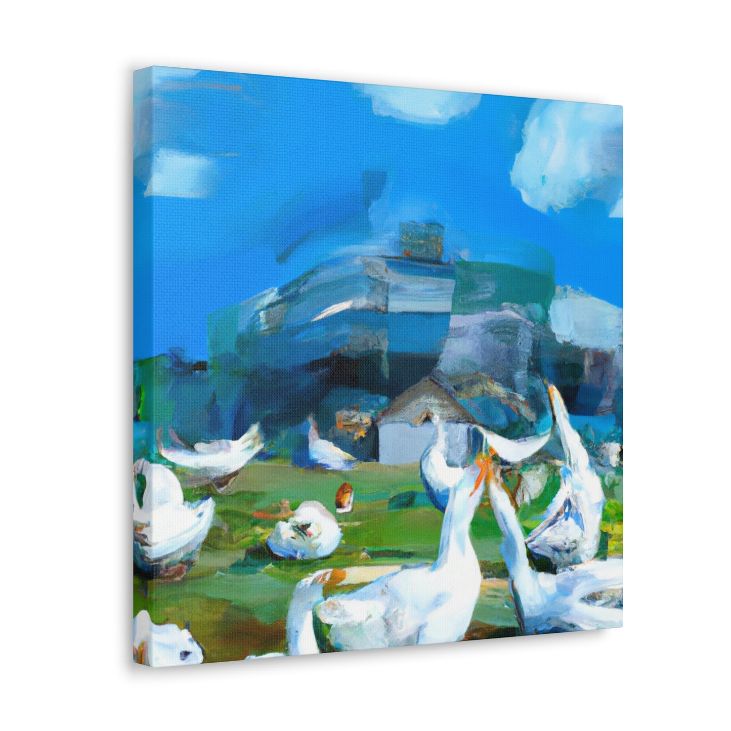 Geese in Flight Dreaming - Canvas