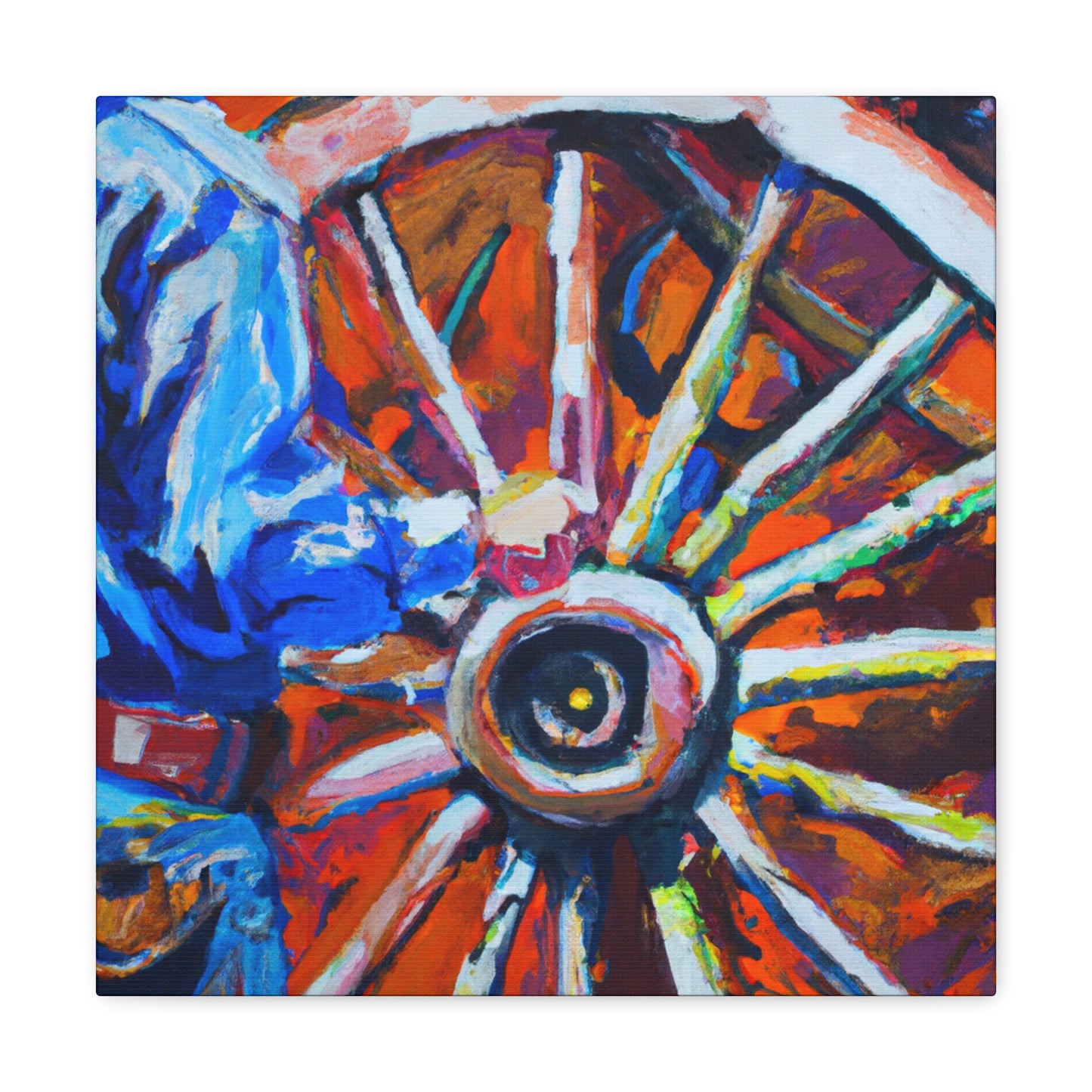 Wagon Wheel Realism - Canvas