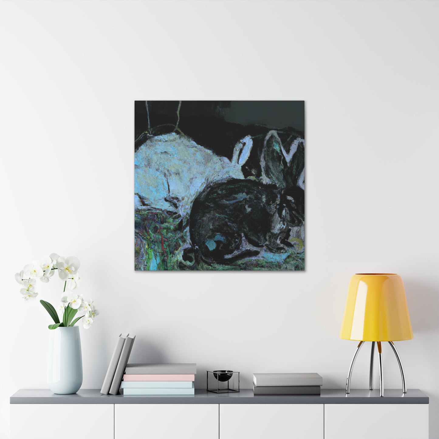 Rabbit in Abstraction - Canvas