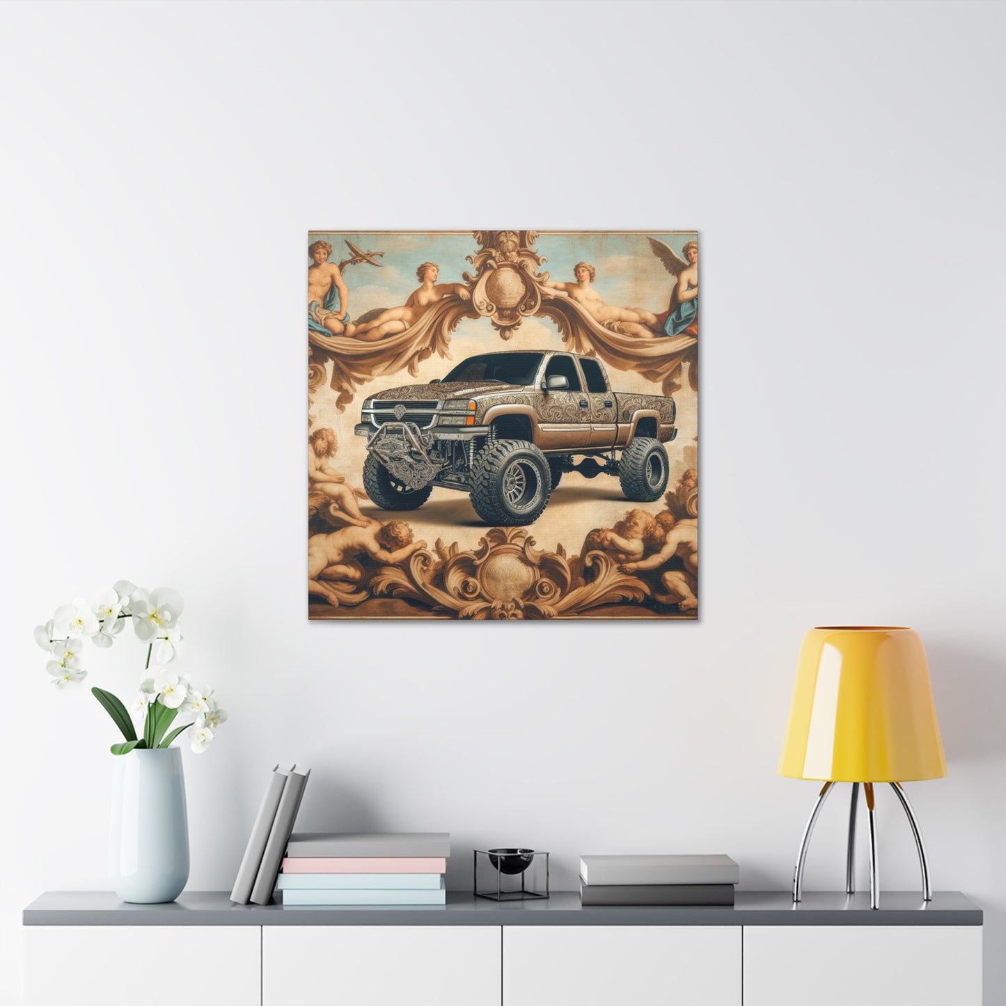 "Ornate Automobilia Elegance" - Canvas