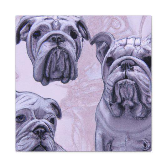 Bulldog in Abstraction - Canvas