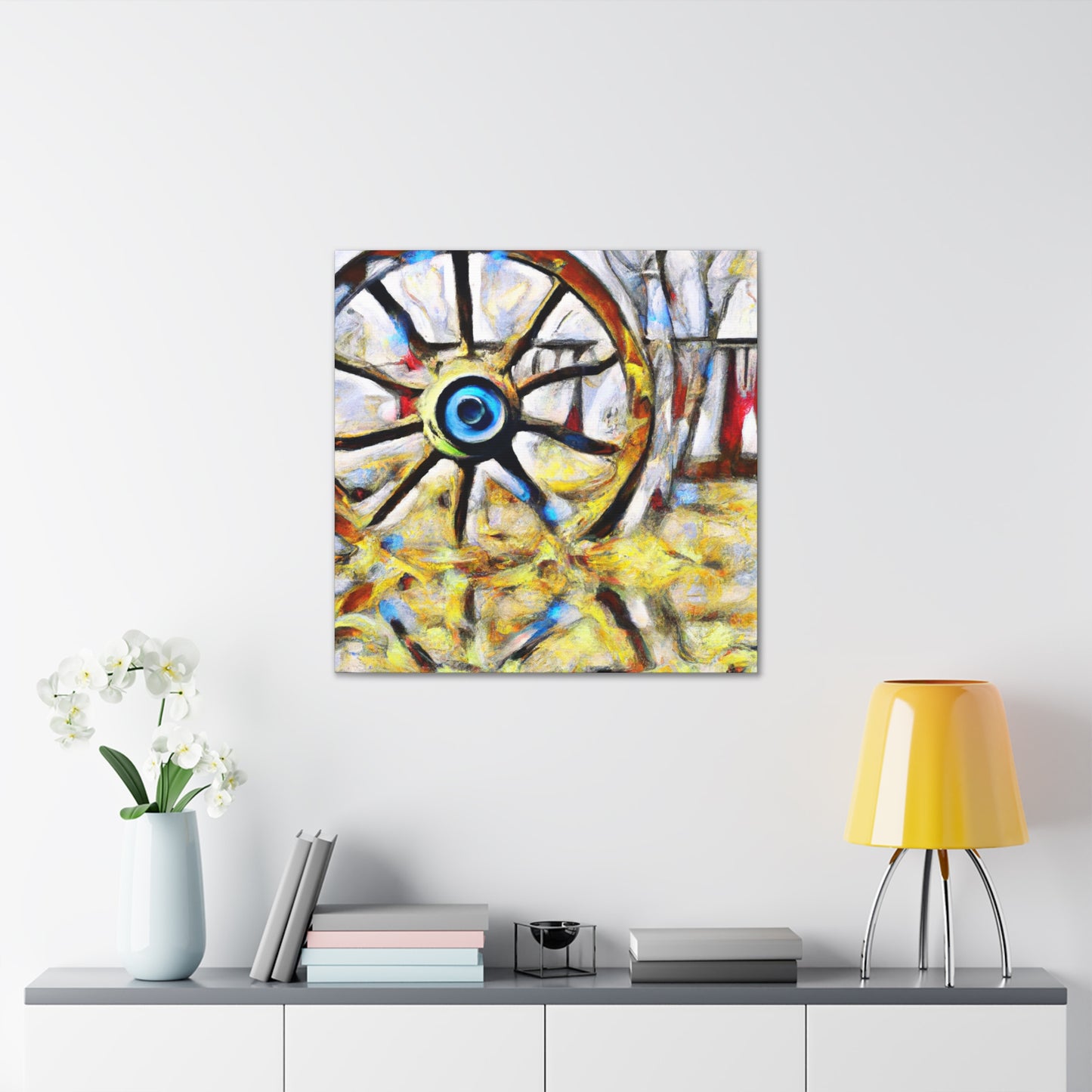 "Wheels of Progress Turning" - Canvas