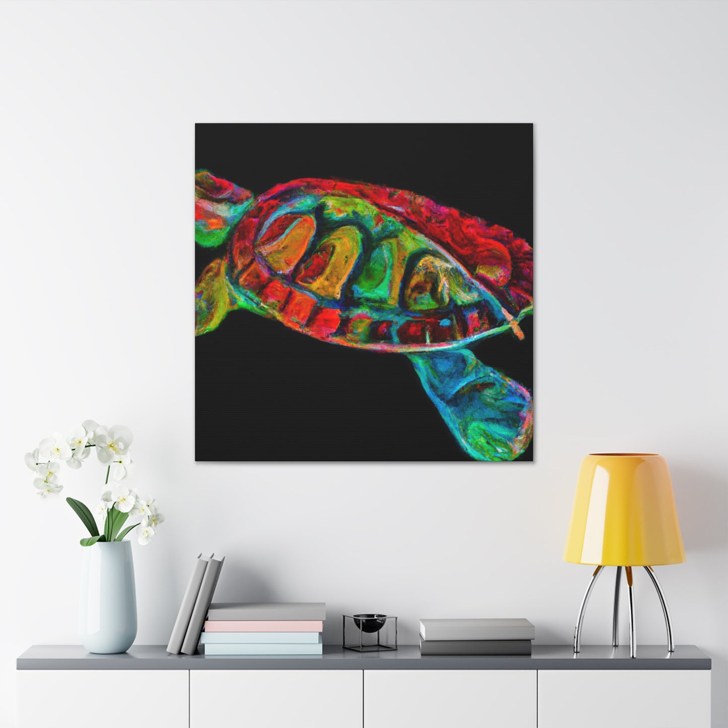 "Turtle Into Splendor!" - Canvas