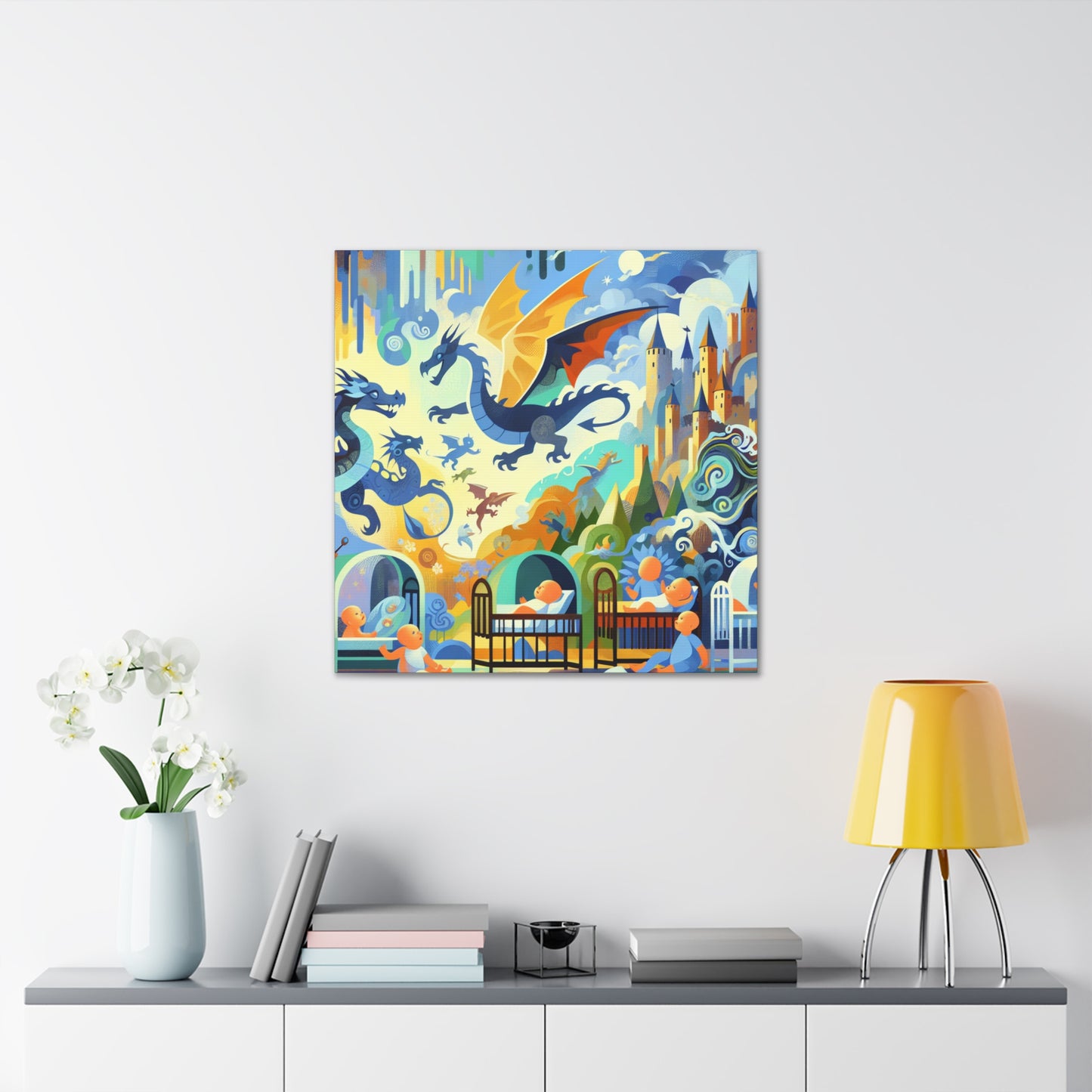 Enchanting Dragon Dreamscape - Canvas