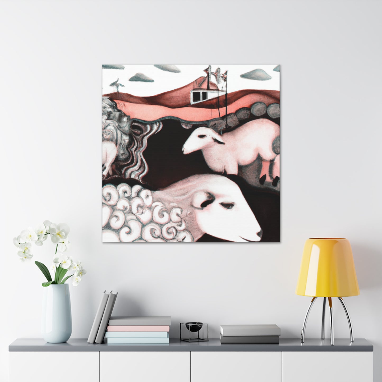 Sheep in Dreamland - Canvas