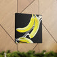 "Banana Splatter Abstract" - Canvas