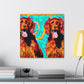 "Proud Irish Setter Portrait" - Canvas