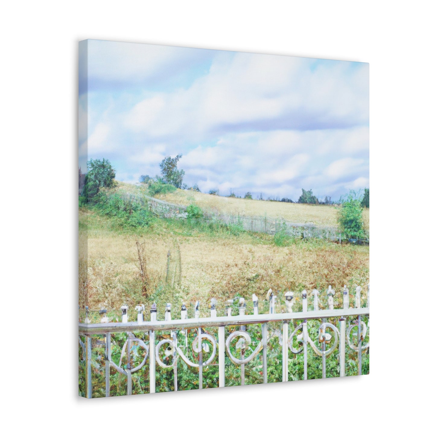 "Barnyard Fence Baroque" - Canvas