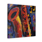 "Soulful Saxophone Symphony" - Canvas