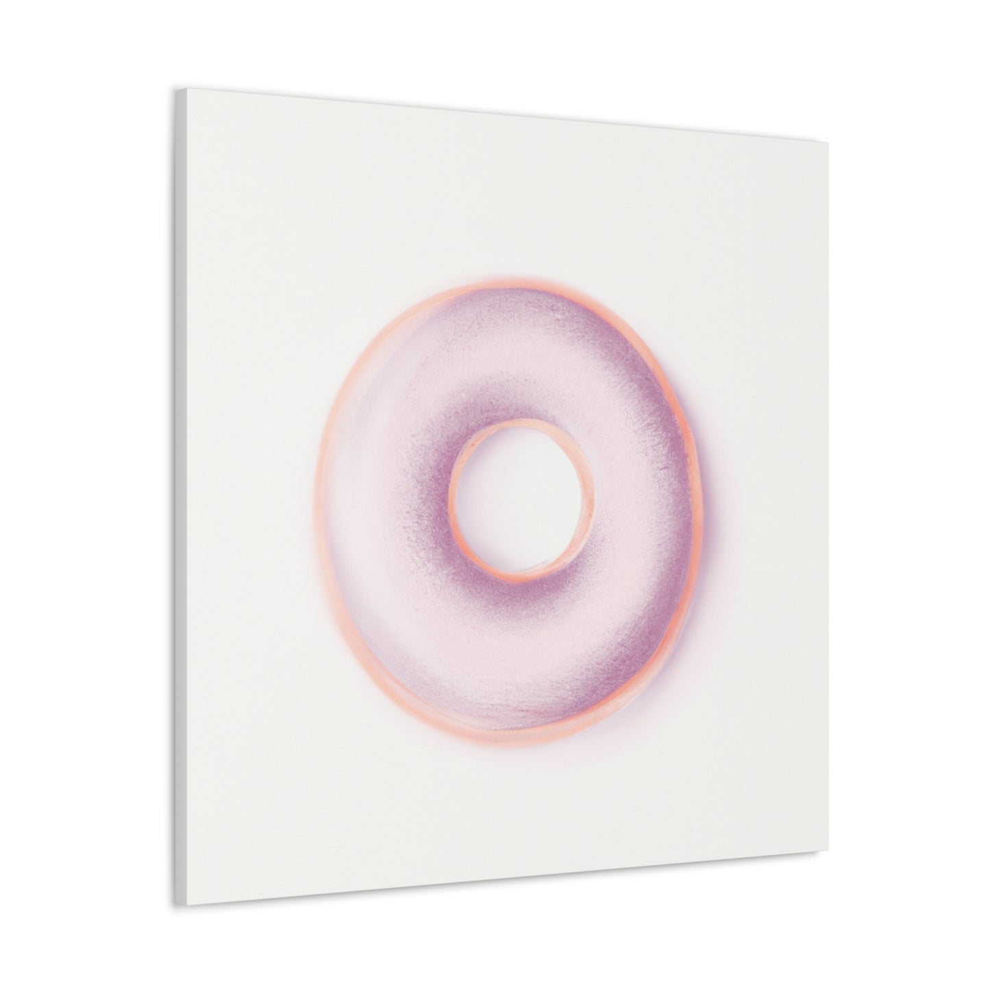 "Minimalist Doughnut Dream" - Canvas