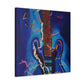 Electric Guitar Shimmering - Canvas