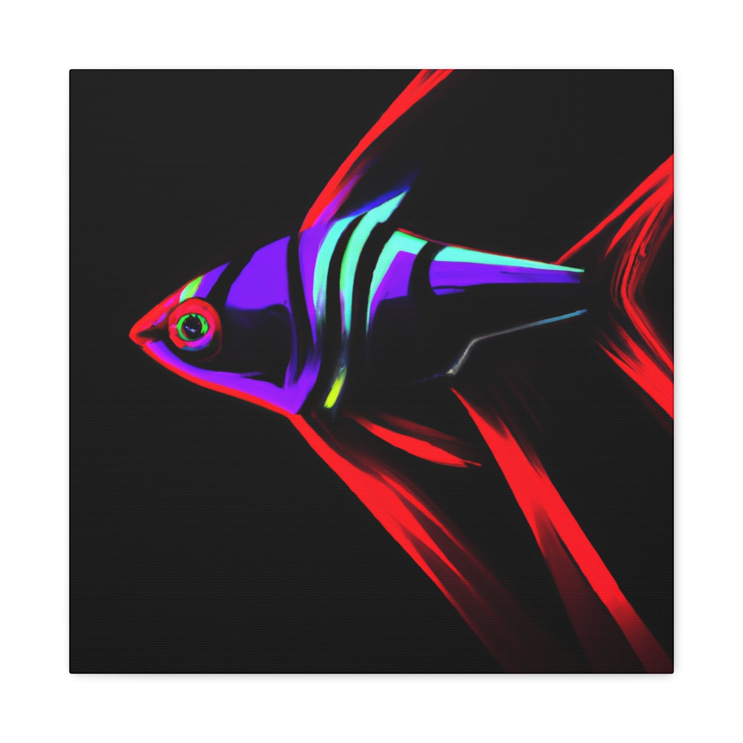 "Neon Tetra Singing Songs" - Canvas