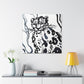 Snow Leopard Splendor - Canvas