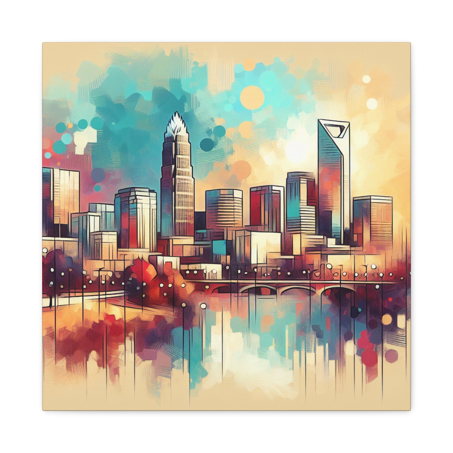 "The Vibrant Urban Spectrum" - Canvas