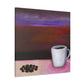 Coffee in Moonlight Scene - Canvas