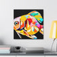 "Killifish Art Deco Dream" - Canvas