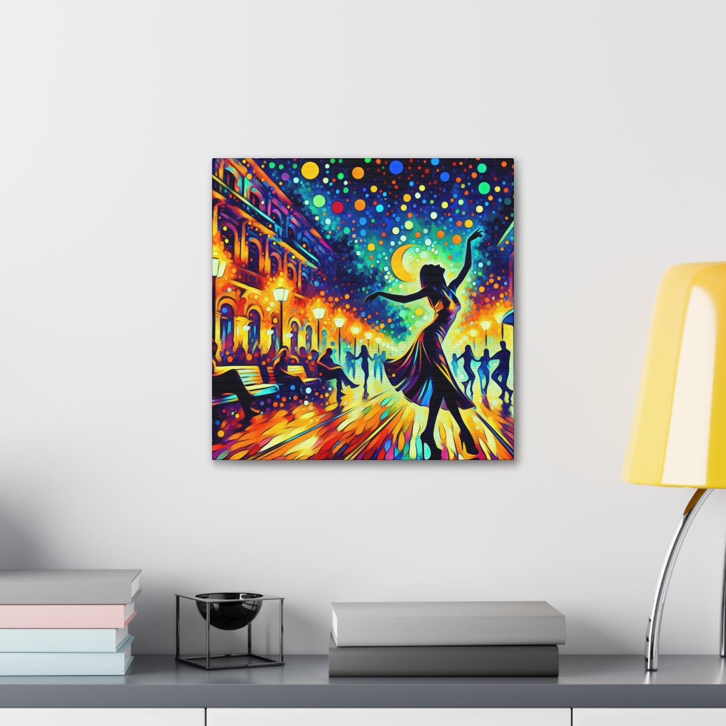 Vibrant Saxophone Serenade - Canvas