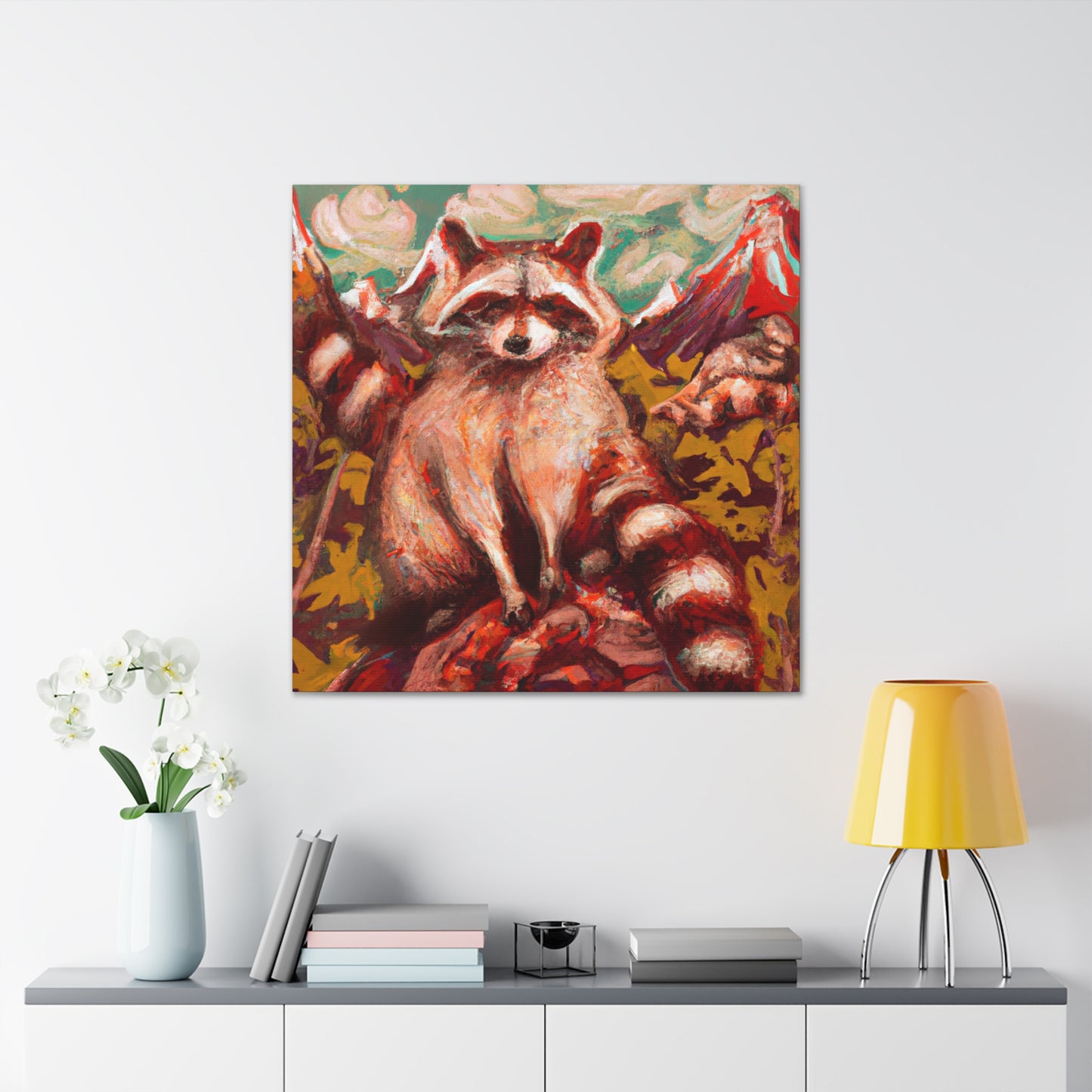 Raccoon in Rococo - Canvas