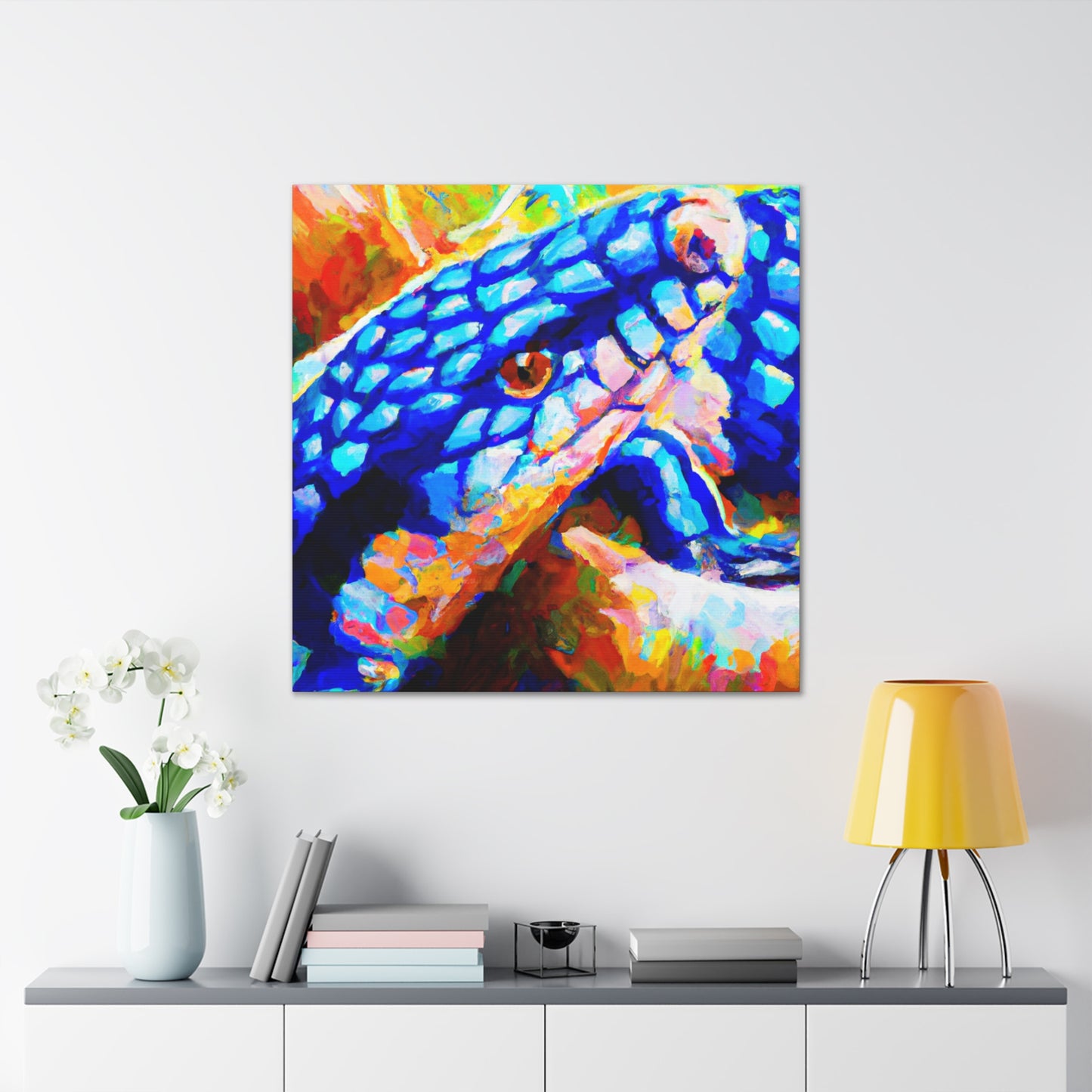 Blue Skink Impression - Canvas