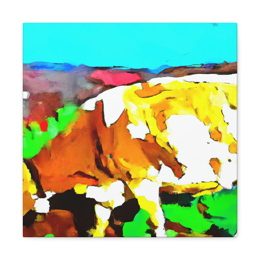 Jersey Cow Expressionism - Canvas