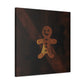 Gingerbread Man Minimalism - Canvas