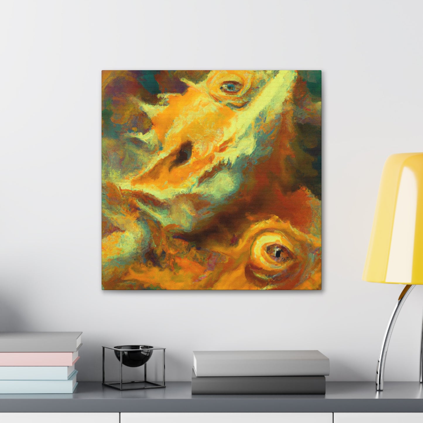 "Bearded Dragon Dreamscape". - Canvas