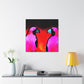 Lovebirds in Embrace - Canvas