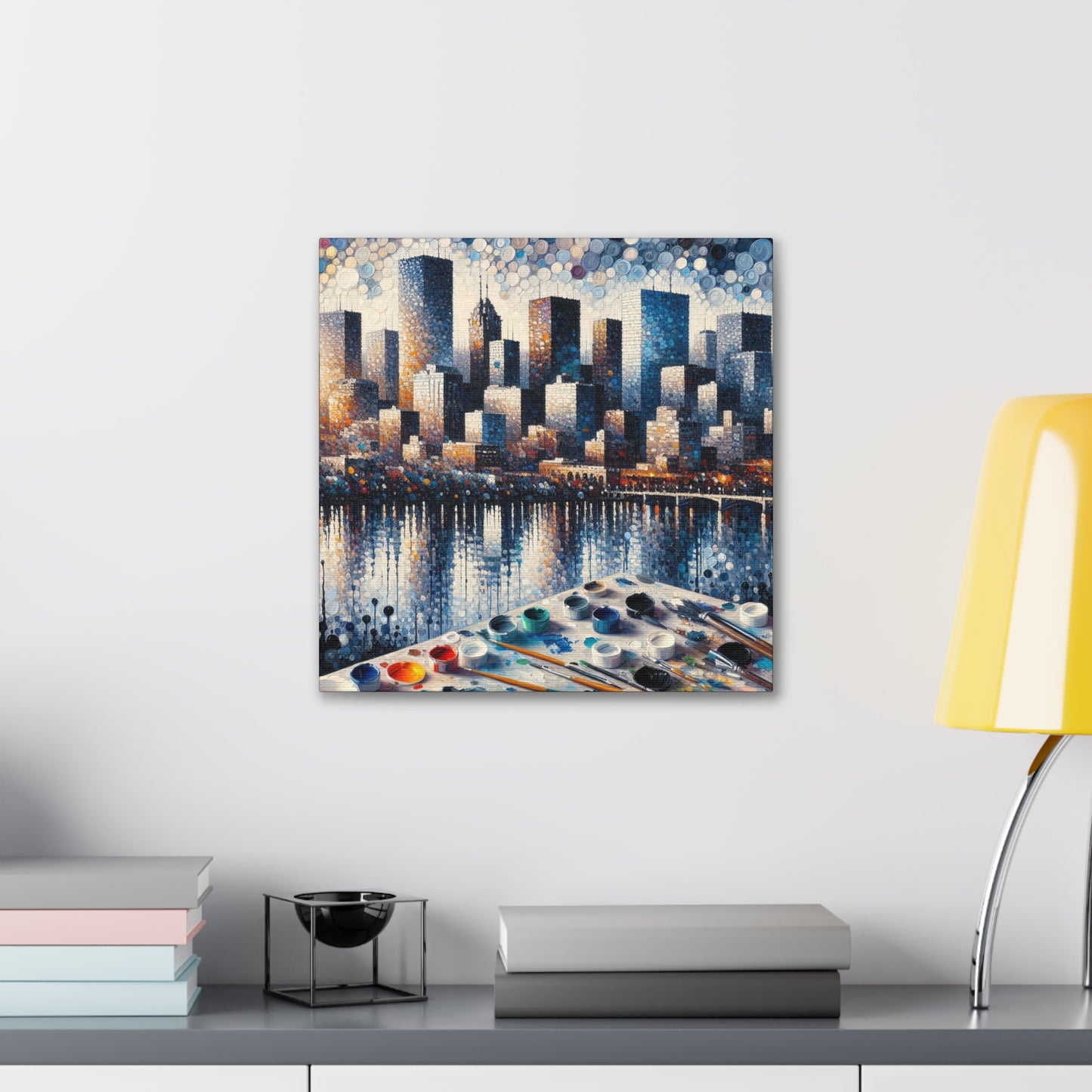 "Dotted Denver Dreamscape" - Canvas