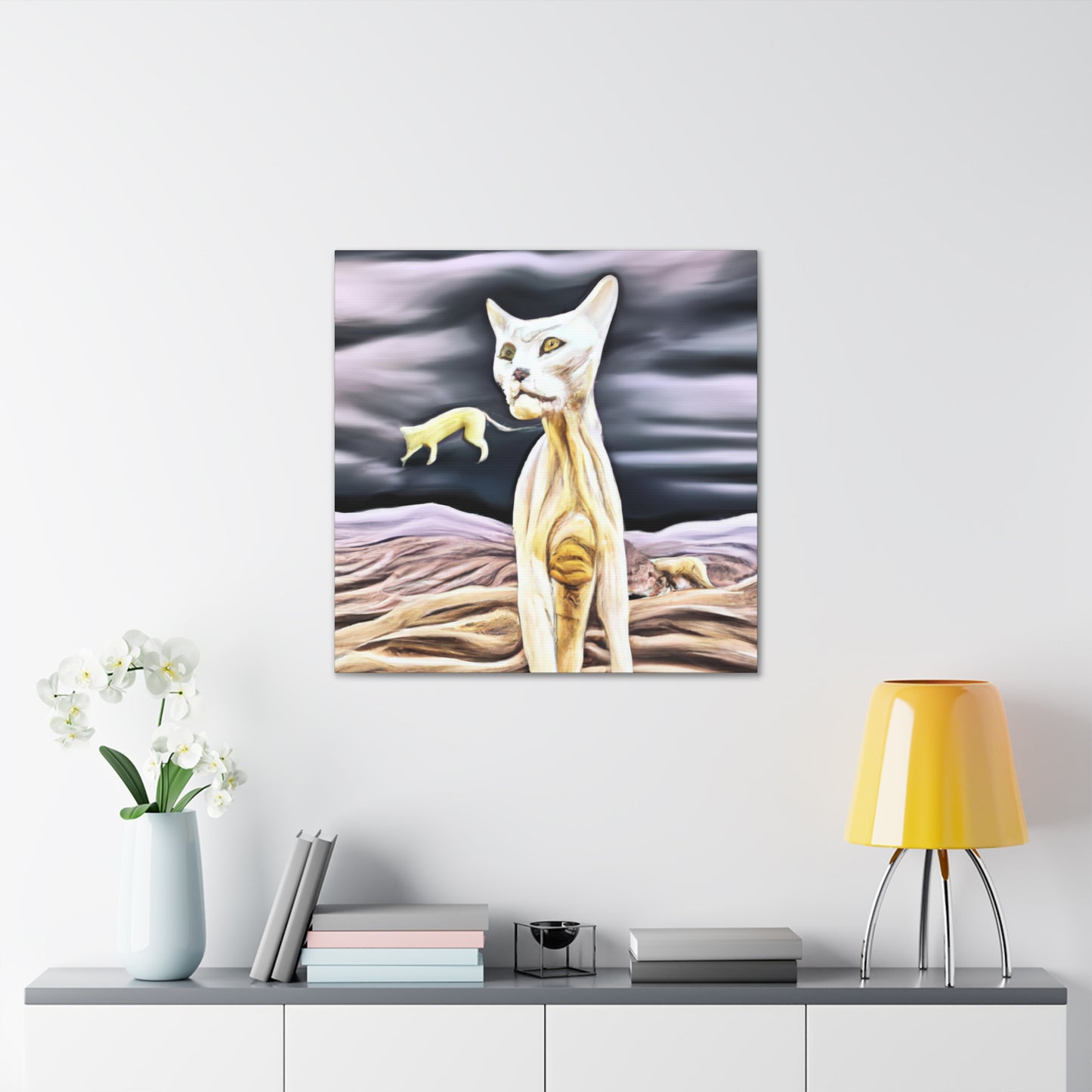 Caracal in Surrealism - Canvas