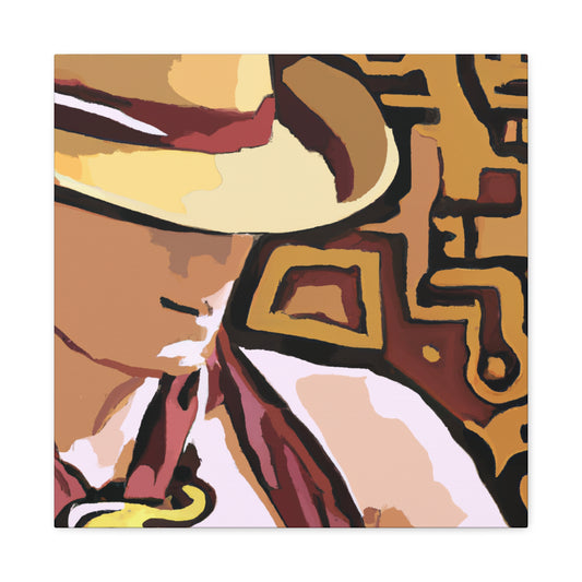 "Cowboy Hat Reflection" - Canvas