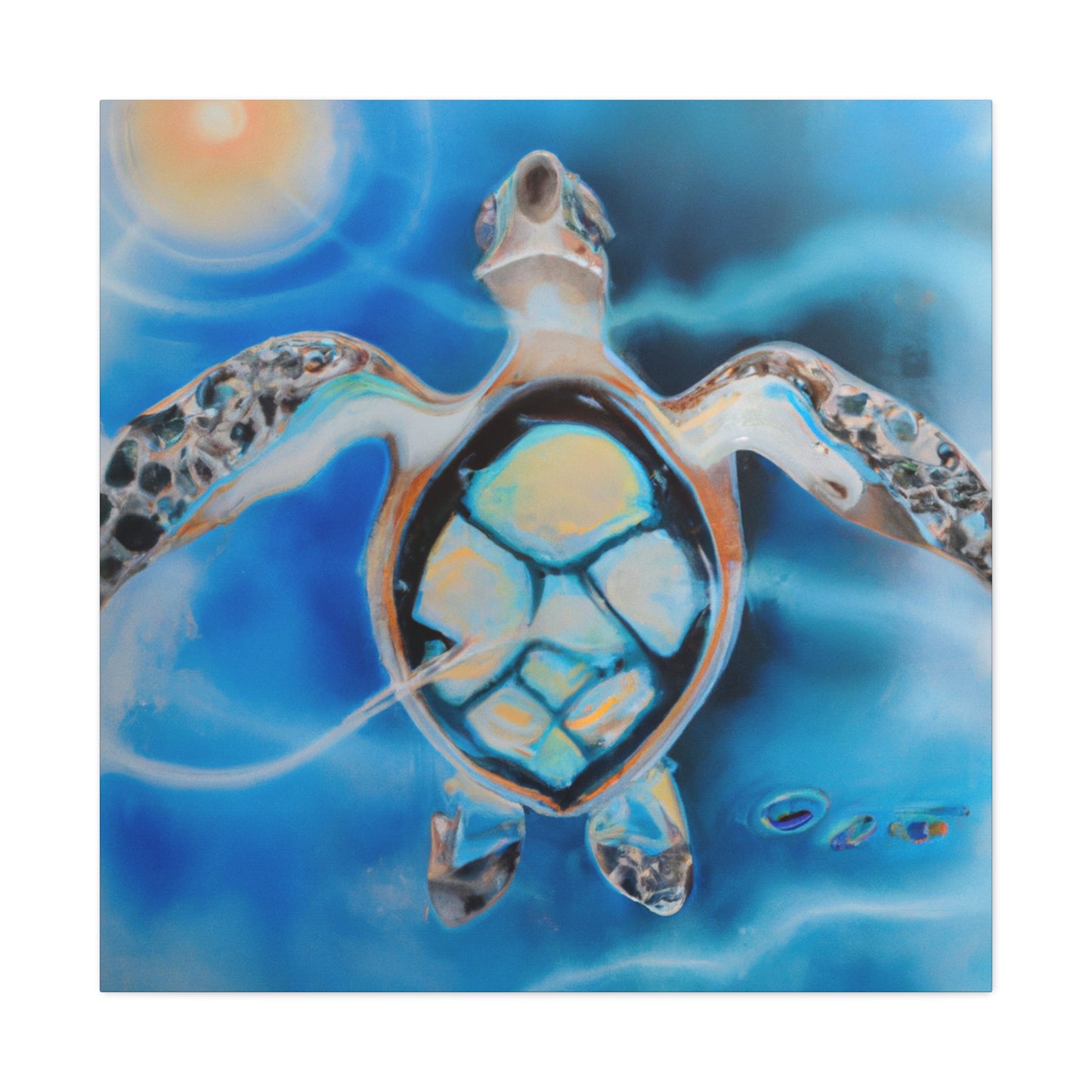 "Sea Turtle Majesty Reigns" - Canvas