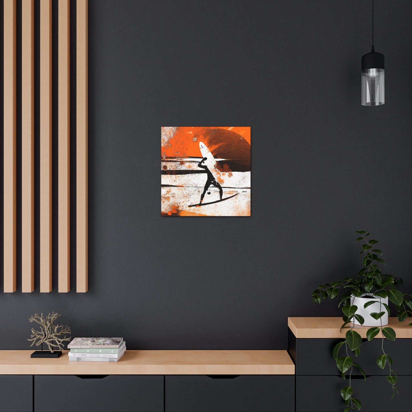 Surfing the Wave Crest - Canvas