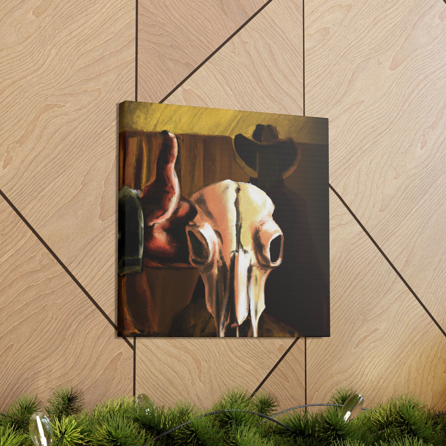 Cow Skull Apollo Dream - Canvas